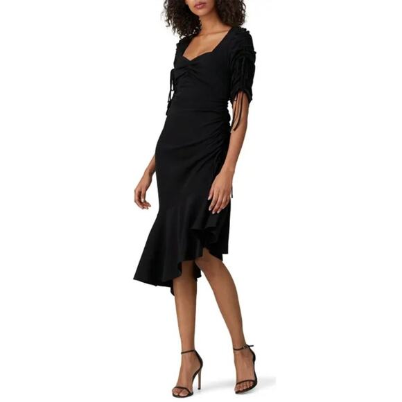 Rodarte X Universal Standard Asymmetrical Dress Size 2XS Black Evening Cocktail - Picture 1 of 16